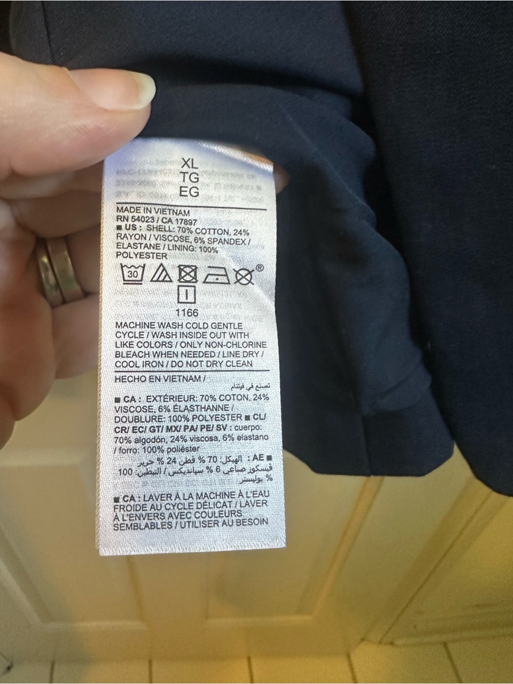 Old Navy Dark Blue Blazer Jacket - Picture 5 of 5